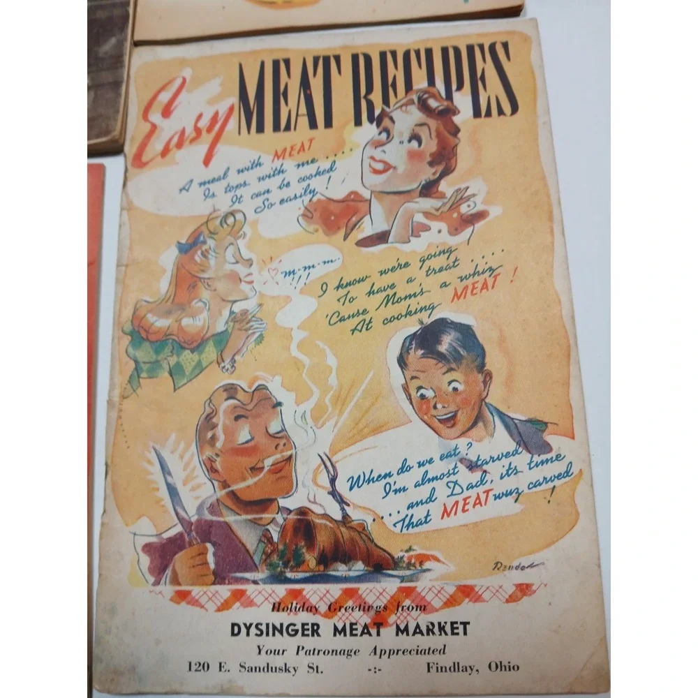 Vintage Lot Of 4 Recipe Cook Booklets 1940 - 1950 Rare